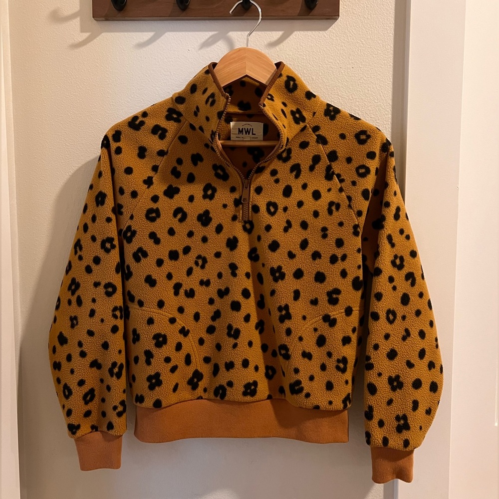 Madewell Leopard Print Pullover XS